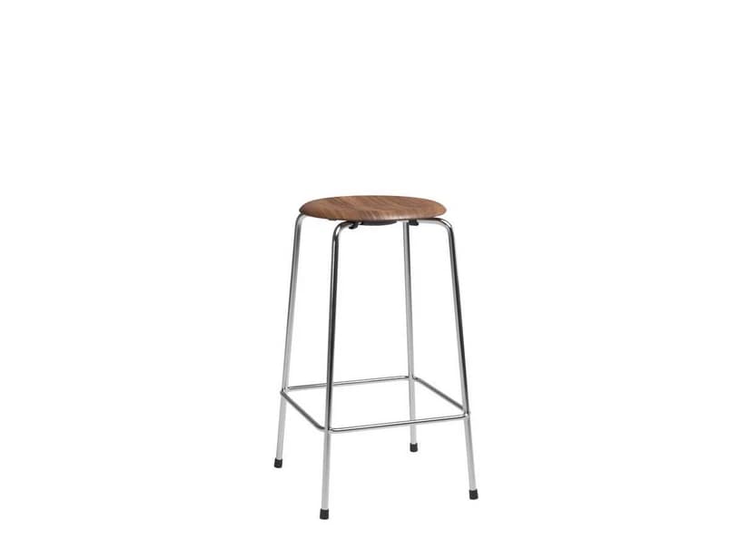 FRITZ HANSEN - High Dot™ Counter Stool 4-legs Walnut Veneer – FRITZ HANSEN