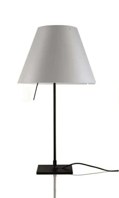 Luceplan - Costanzina Pöytävalaisin Musta/Mistic White – Luceplan
