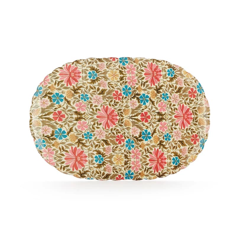 Kartell - Jellies Family -tarjotin, kukkakuvio/vaaleanpunainen, polymeeri – Kartell