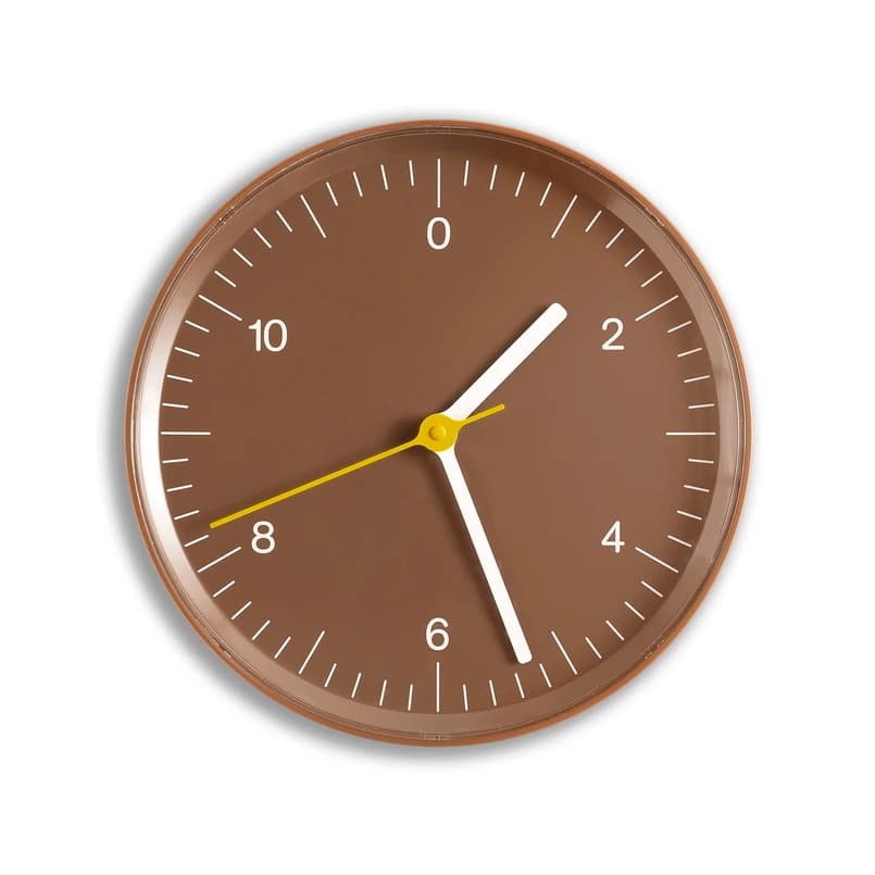 HAY - Wall Clock -kello, ruskea muovi, Ø 26 cm – HAY