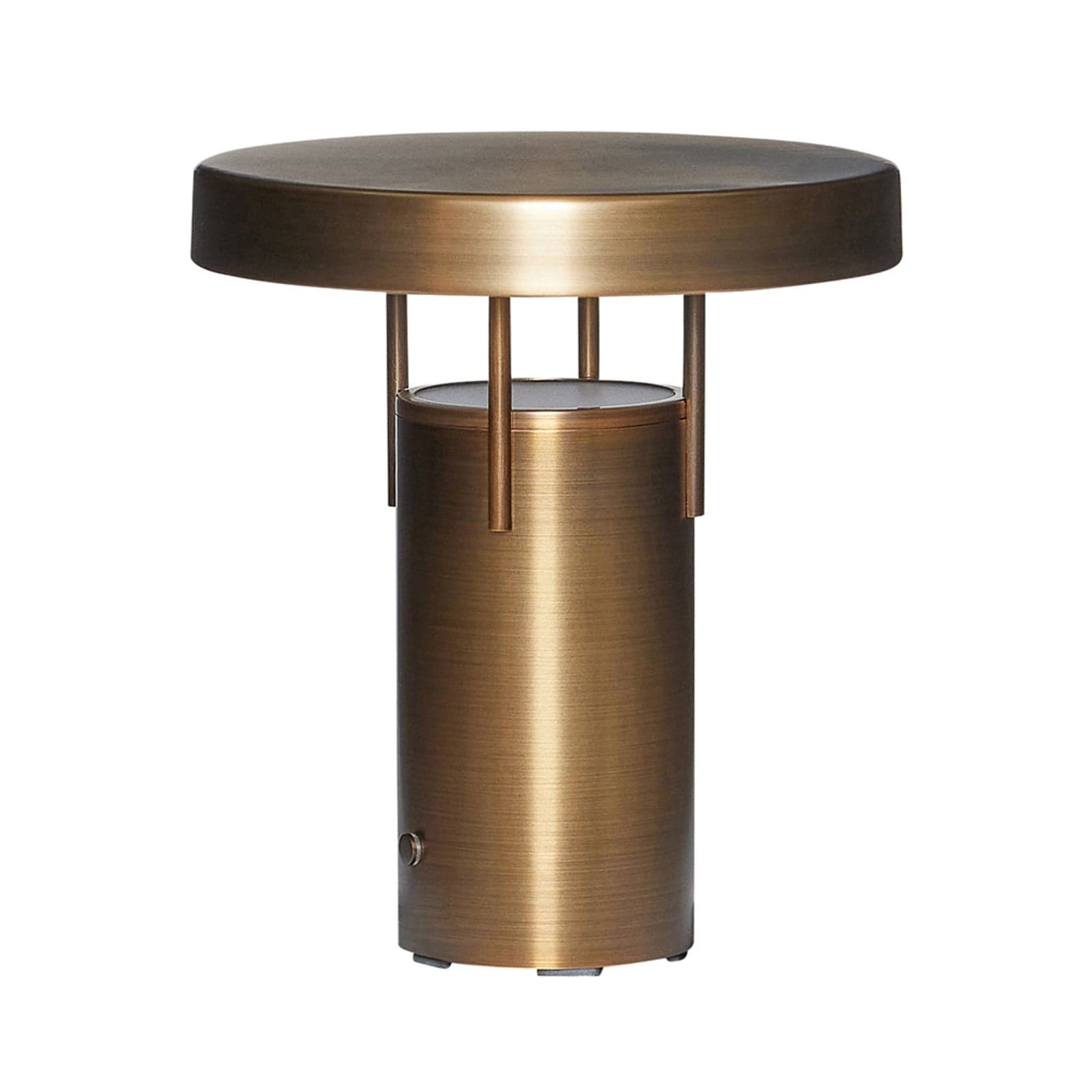 BringMe Mini LED-akkukäyttöinen pöytälamppu, messinki, 20 cm Hübsch - Olohuone - Alumiini – Hübsch