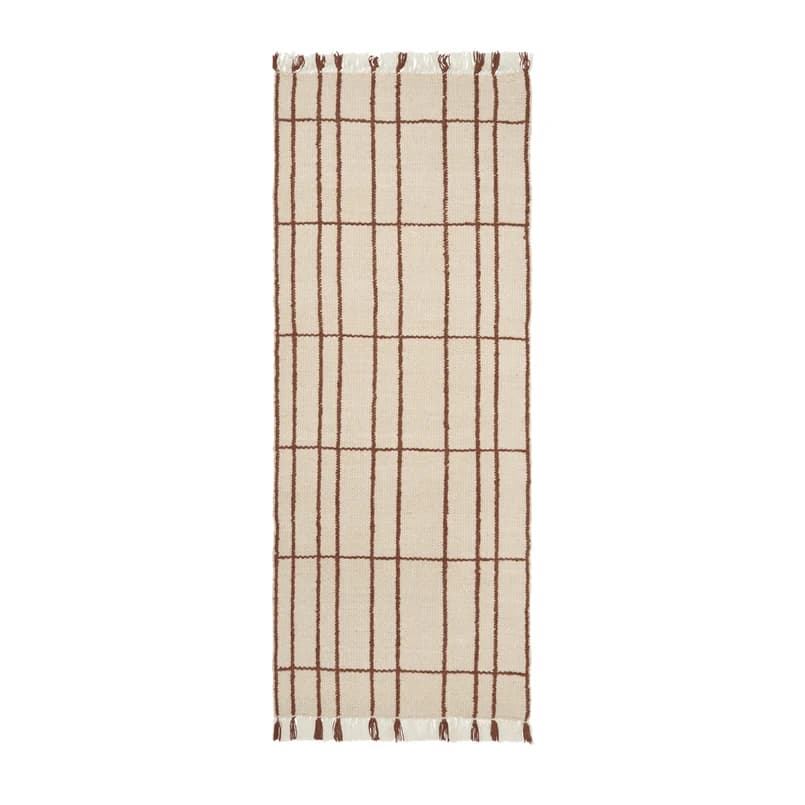 ferm LIVING - Sen matto, kermanvärinen/ruskea, 200 x 80 cm, tekstiili – ferm LIVING