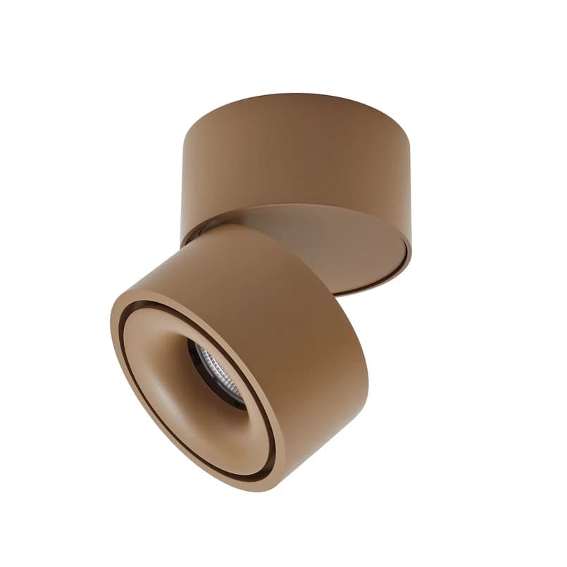 Arcchio - Rotari LED-kattokohdevalo 1-lamppuinen ruskea 8,9 W – Arcchio