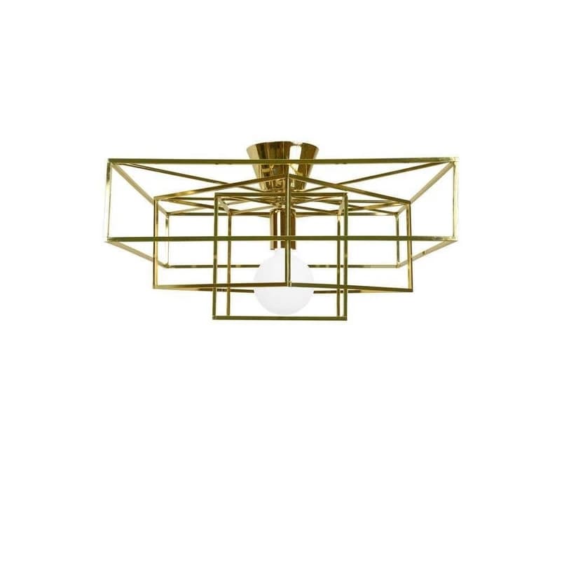 Globen Lighting - Cube Kattovalaisin Messinki – Globen Lighting
