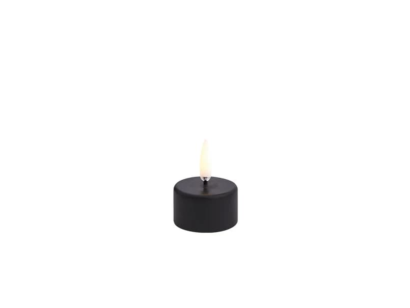 Uyuni Lighting - LED-lämpökynttilä paristo 4 x 2,1 cm musta – Uyuni Lighting