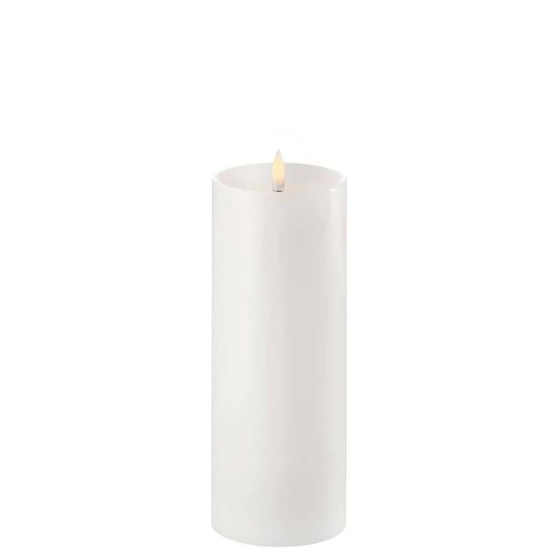 Uyuni Lighting - Stumpenkerze LED w/shoulder 7,8x20 cm valkoinen – Uyuni Lighting