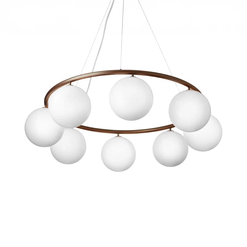 Nuura Aps - Miira 8 Circular kattokruunu, pronssi/valkoinen, Ø 100 cm Nuura – Nuura Aps