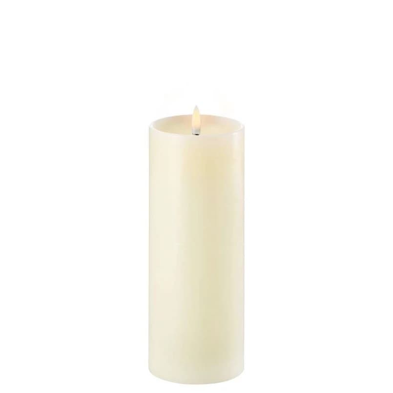 Uyuni Lighting - Stumpenkerze LED w/shoulder 7,8x20 cm Ivory – Uyuni Lighting