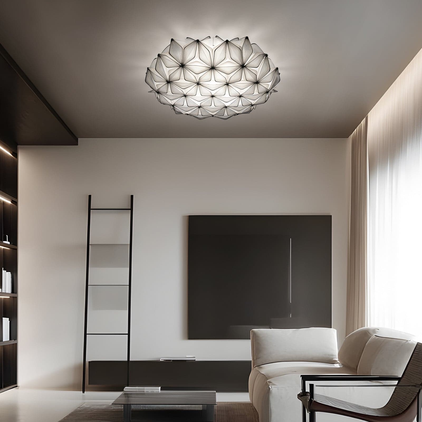 C'EST LA VIE kattovalaisin, musta, Ø 71 cm, 3-lamppuinen, E27 C'EST LA VIE Slamp - Olohuone - Design - Muovi - Plafondi – Slamp