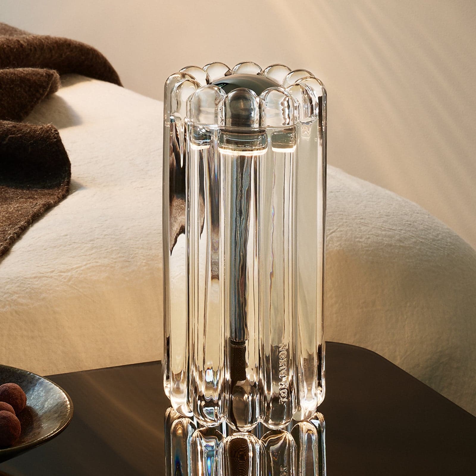 Press pöytävalaisin Clear Tom Dixon - Olohuone - Design - Lasi - Yksilamppuinen – Tom Dixon