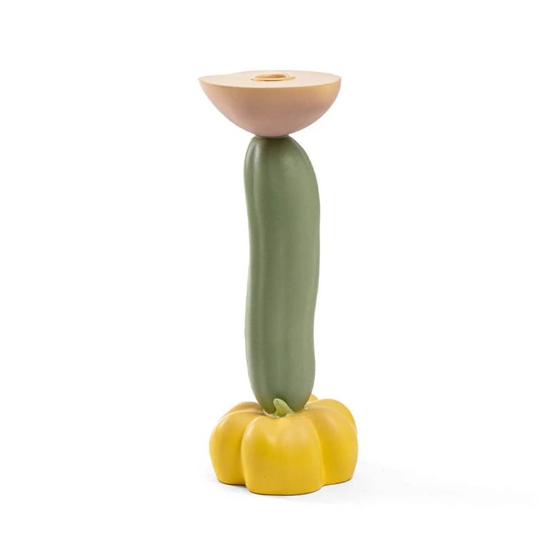 SELETTI - Vitamin Cucumber -kynttilänjalka, monivärinen – SELETTI