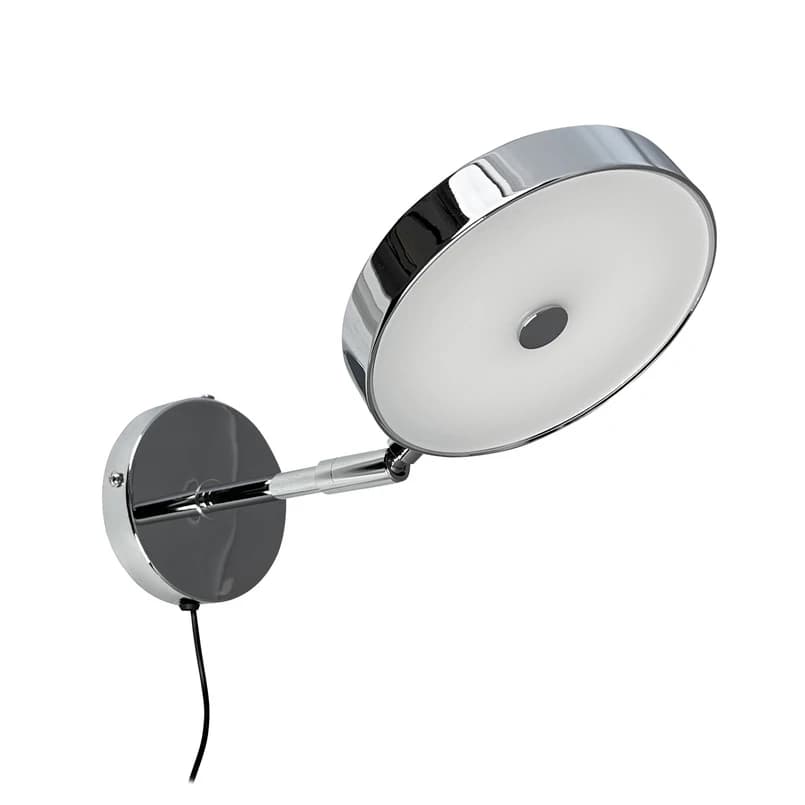 Dyberg Larsen - Starlight LED-seinävalaisin, kromi Ø 14 cm himmennettävä – Dyberg Larsen