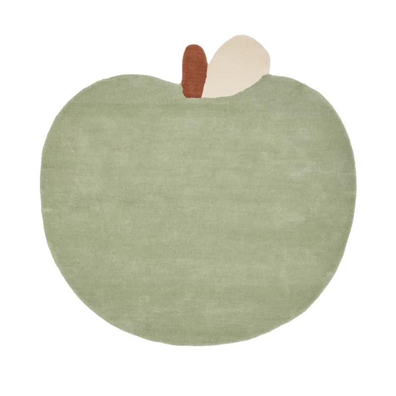 ferm LIVING - APPLE matto, vihreä, villa/puuvilla – ferm LIVING