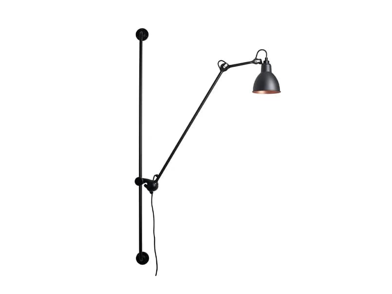 Lampe Gras - 214 Seinävalaisin Round Musta/Musta/Kupari – Lampe Gras