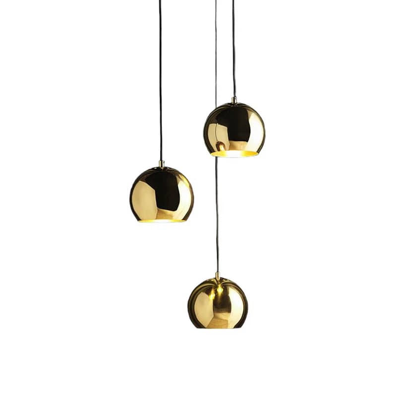 FRANDSEN - Ball Riippuvalaisin Ø18 Solid Glossy Brass – FRANDSEN