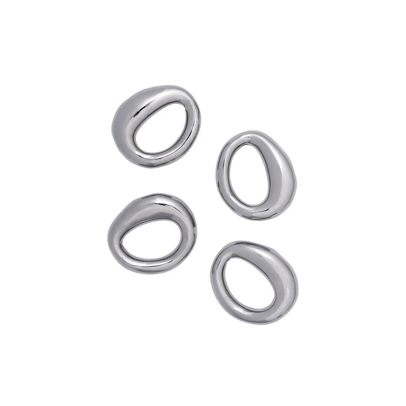 ferm LIVING - Orrith servettirengas, hopeanvärinen, 4 kpl – ferm LIVING