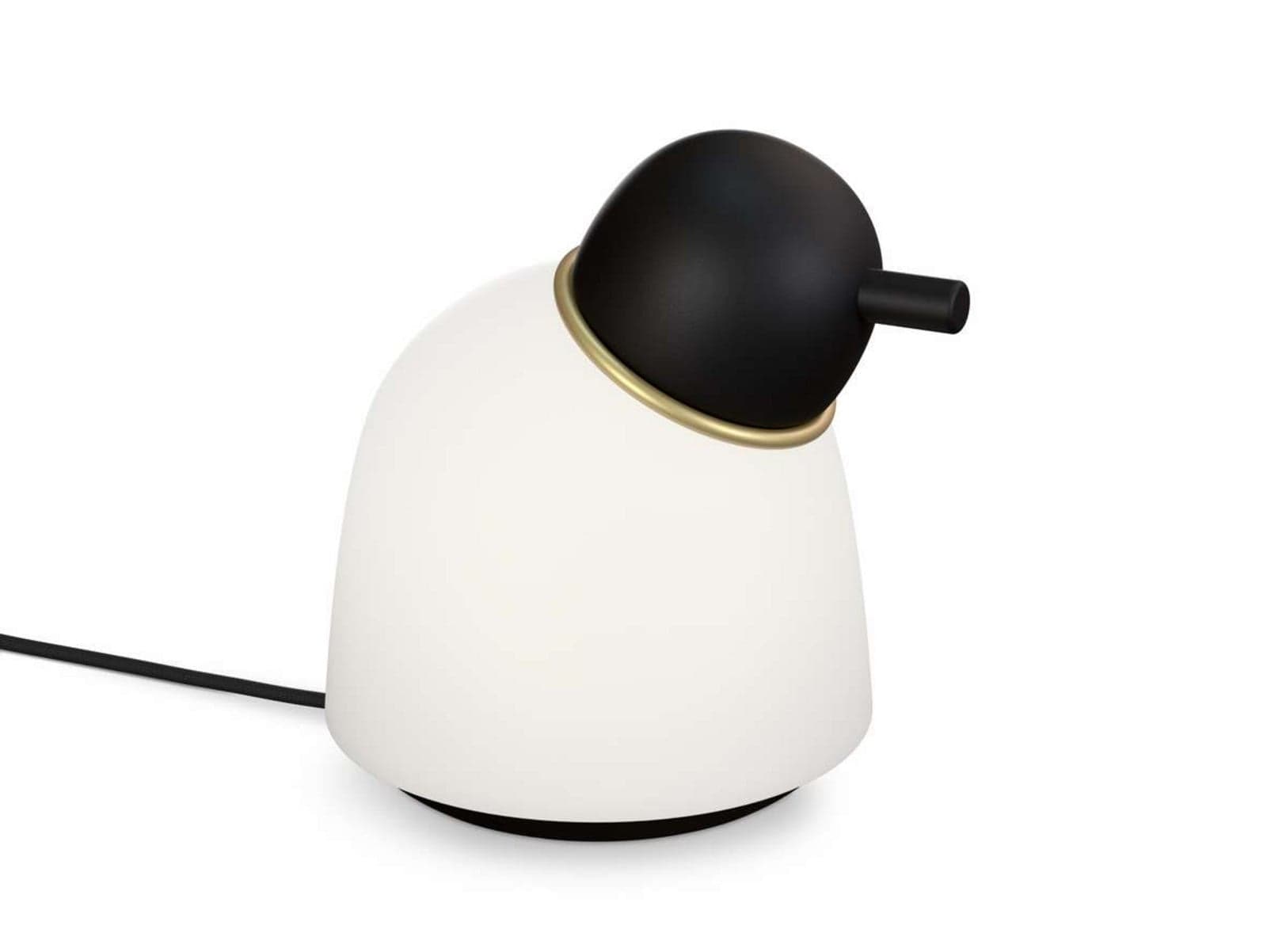 Bird Pöytävalaisin H21,5 Black/Brass/Opal Belid - Makuuhuone - Metalli – Belid