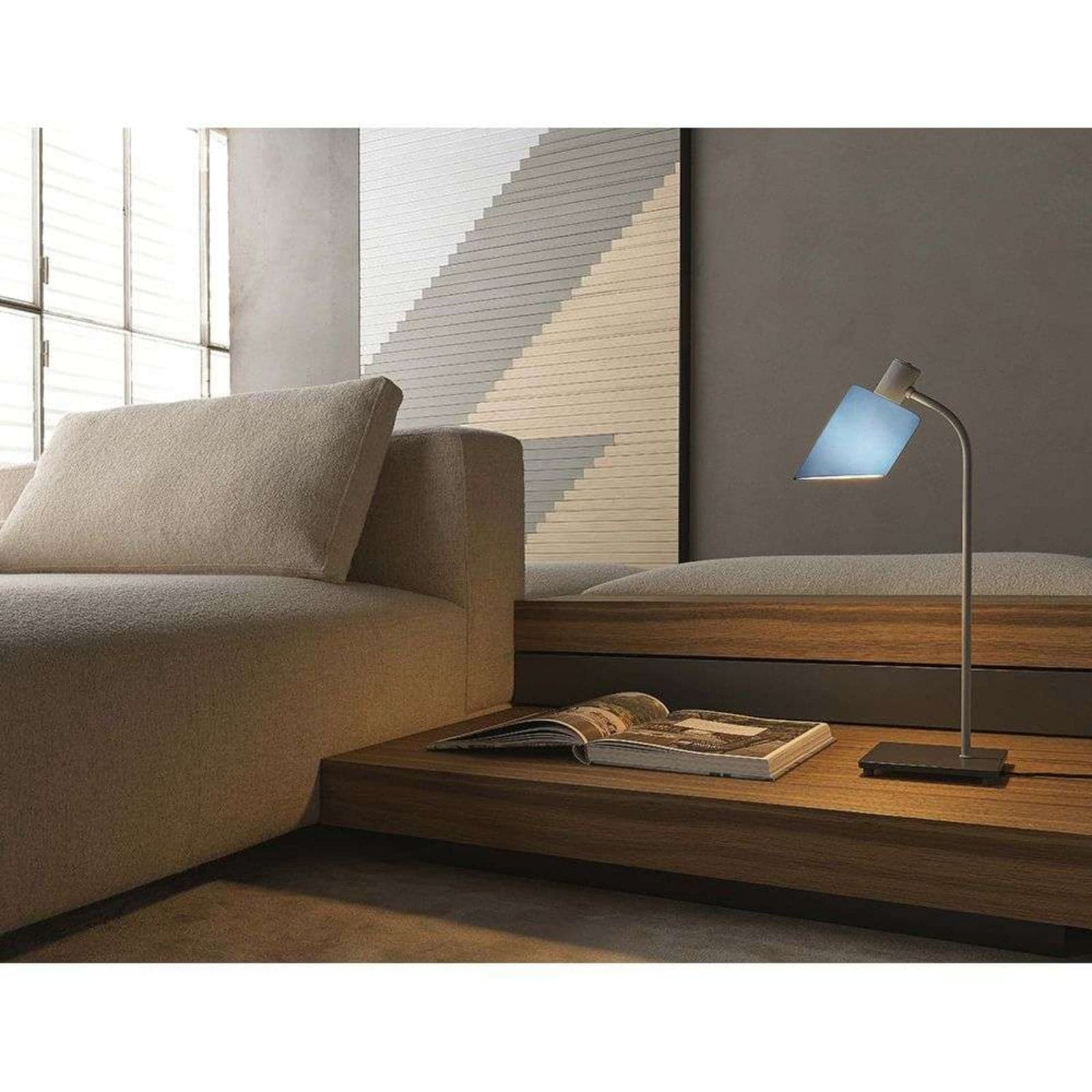 Lampe de Bureau Pöytävalaisin Blue Grey Nemo Lighting - Olohuone - Metalli – Nemo Lighting