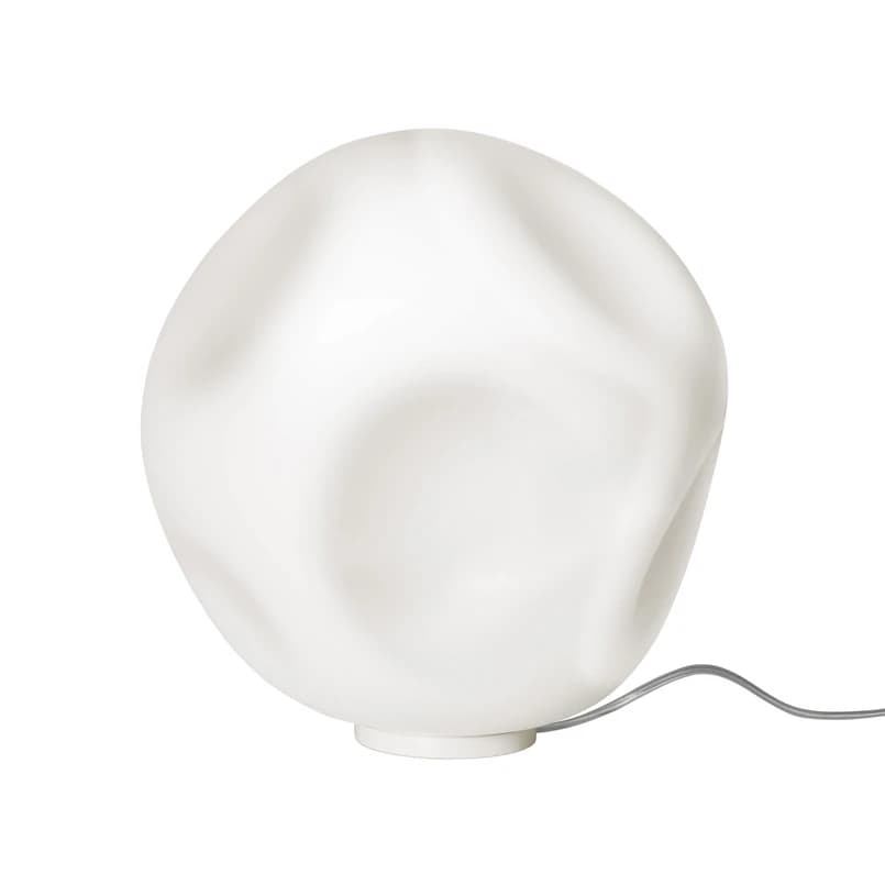 Foscarini - Hoba Grande pöytälamppu, Ø 36 cm, päälle/pois, lasi – Foscarini