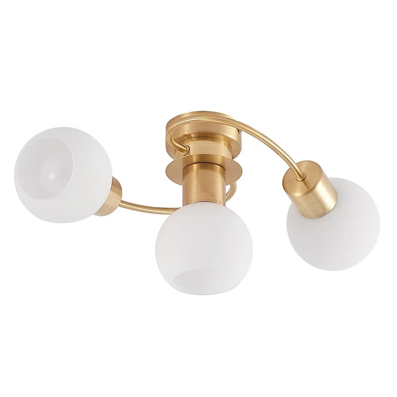 Lindby - Ciala 3 Kattovalaisin Brass/Opal – Lindby