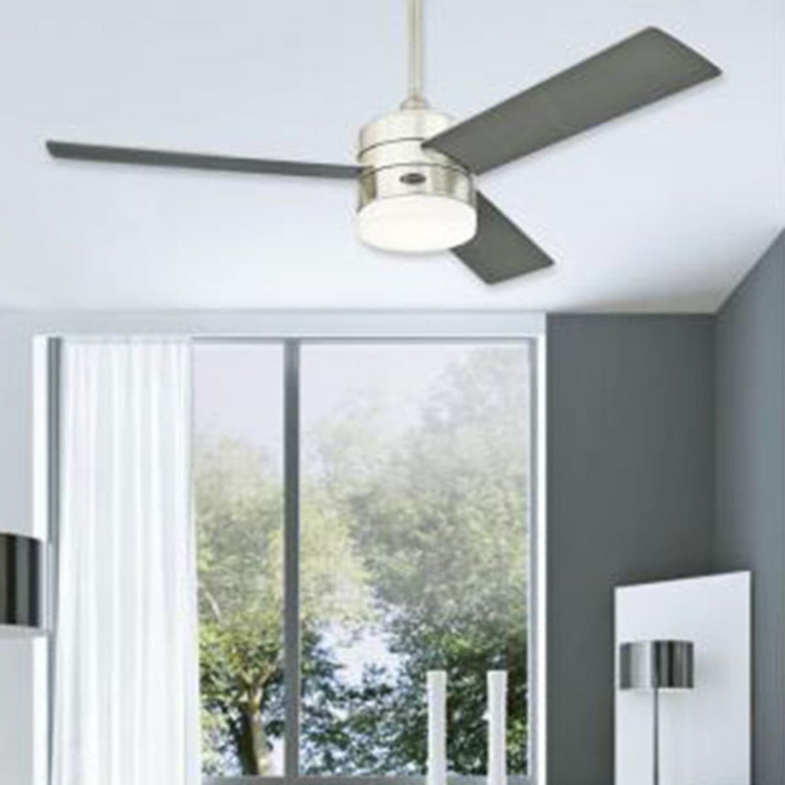 Alta Vista LED-kattotuuletin, grafiitti, puu – Westinghouse - Olohuone - Moderni – Westinghouse
