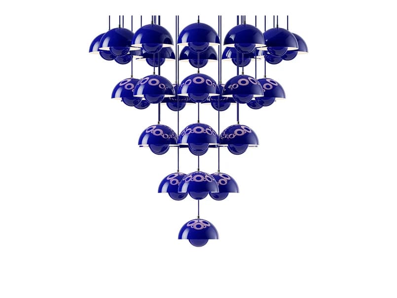 &Tradition - Flowerpot VP10 kattokruunu Ø89 hämäräsininen – &Tradition