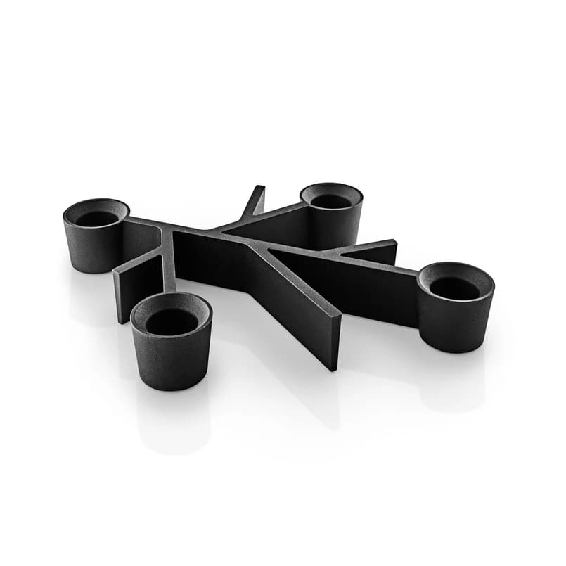 Eva Solo - TWIG-kynttilänjalka, musta, 23 x 18 cm, 4-lamppuinen – – Eva Solo