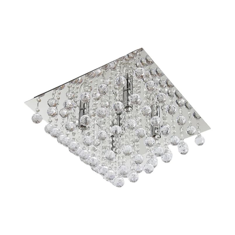 Lindby - Annica Square Kattovalaisin Chrome/Clear – Lindby
