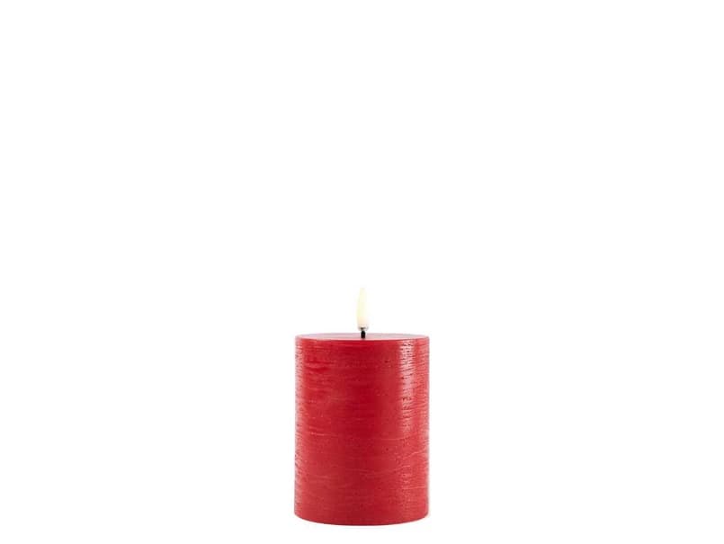 Uyuni Lighting - Pilarikynttilä LED 7,8x10,1 cm Rustic Red – Uyuni Lighting