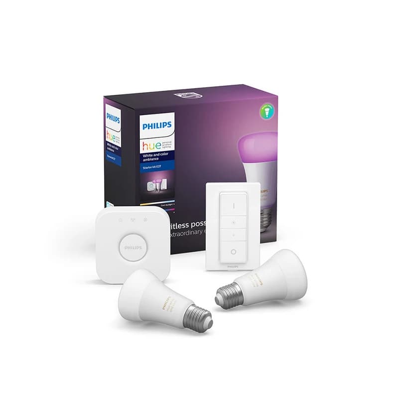 Philips Hue - White/Color Amb. Aloituspaketti 2 Bluetooth E27 1055lm – Philips