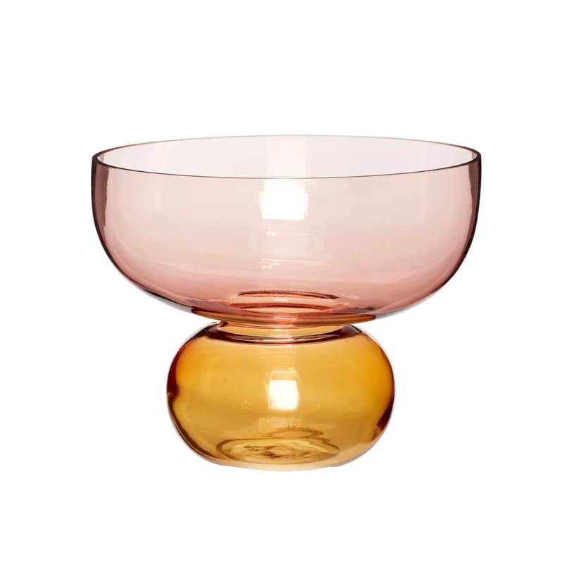 Hübsch - Show Vase Amber/Rose – Hübsch