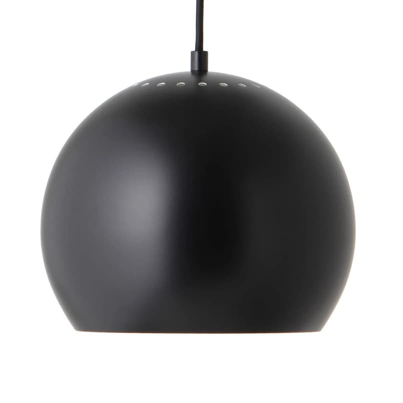 FRANDSEN - Pallo-riippuvalaisin Ø 25 cm mattamusta – FRANDSEN