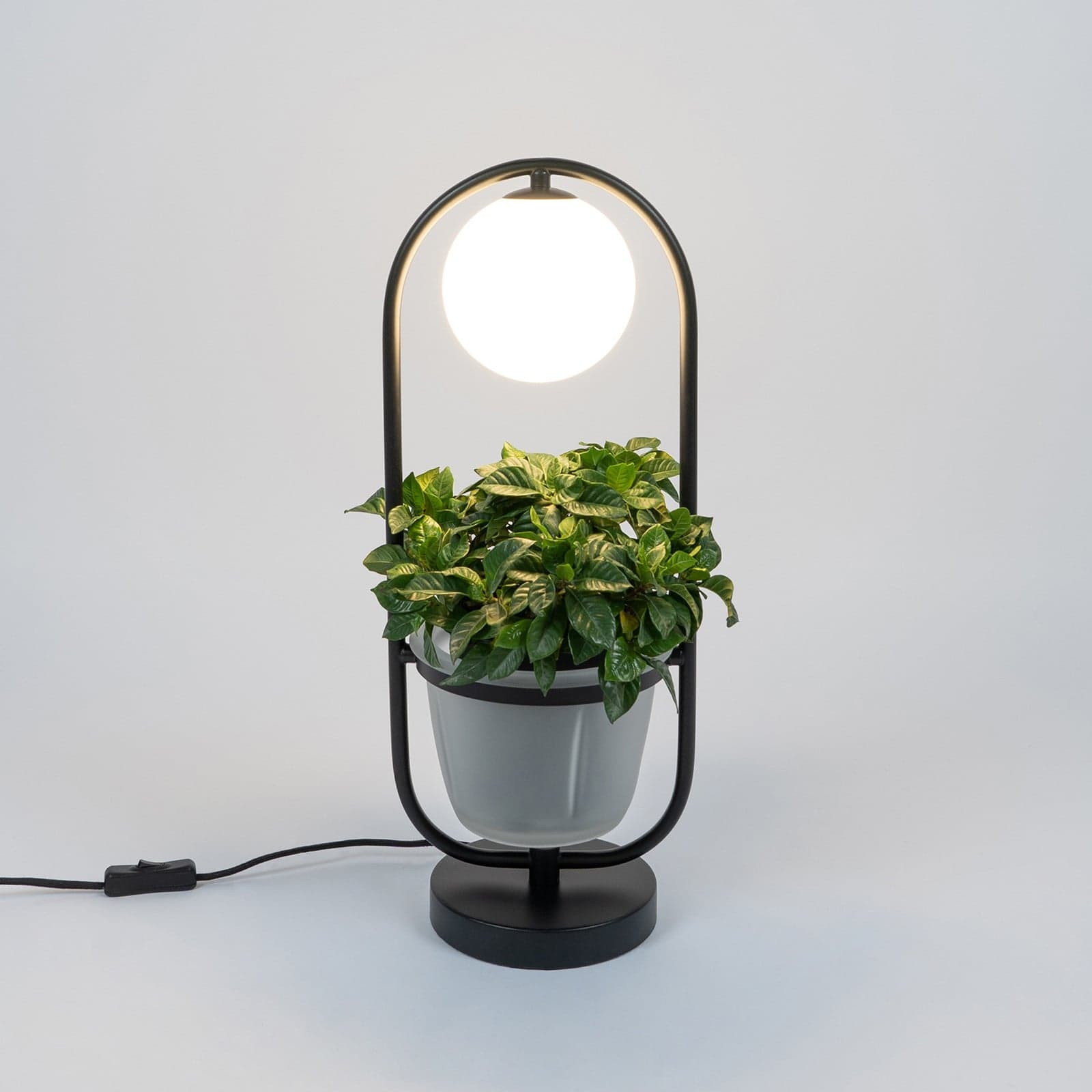 Orna Pöytävalaisin Black/Opal - Lindby - Olohuone - Moderni - Metalli - Varjostimella – Lindby