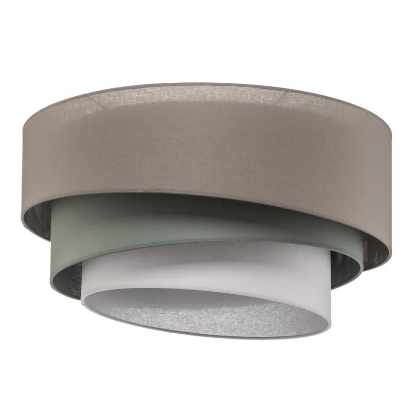 Euluna - Trio monocolor kattovalaisin, Ø 60 cm, harmaa, tekstiili – Duolla