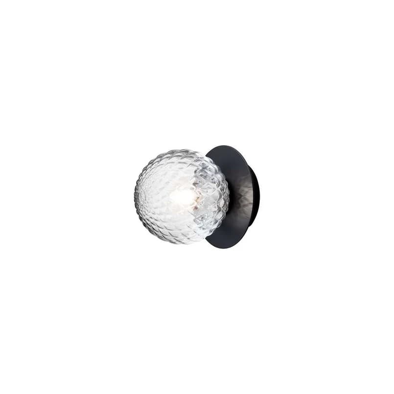 Nuura Aps - Liila 1 seinälamppu, musta/kirkas, Ø 12 cm, IP44 Nuura – Nuura Aps