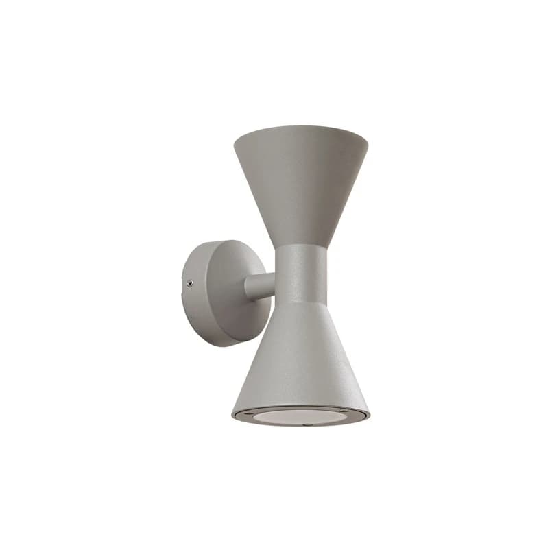 Lucande - Xalor ulkoseinävalaisin, GU10, metalli, harmaa, IP65 – Lucande