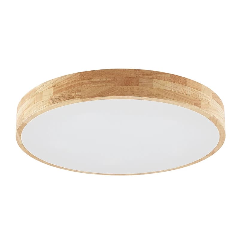 Lindby - Tanju Kattovalaisin Ø60 Wood/White – Lindby