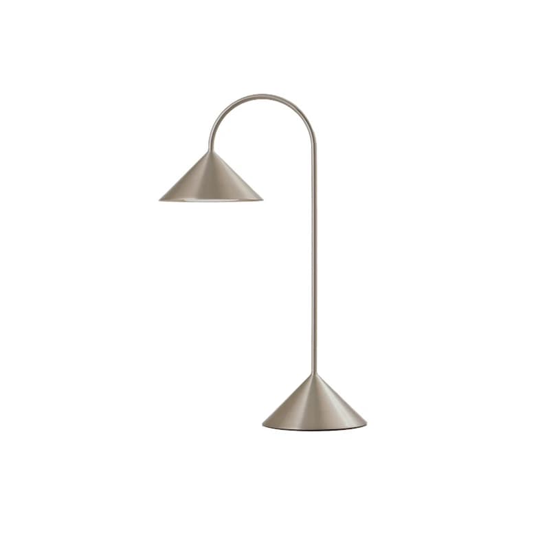 FRANDSEN - Grasp LED-akkukäyttöinen pöytälamppu, ruostumaton teräs, korkeus 47 cm, metalli – FRANDSEN