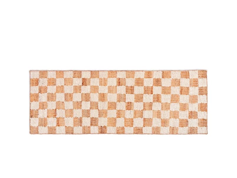 ferm LIVING - Check matto 70 x 180 cm kerma/luonnonväri – ferm LIVING