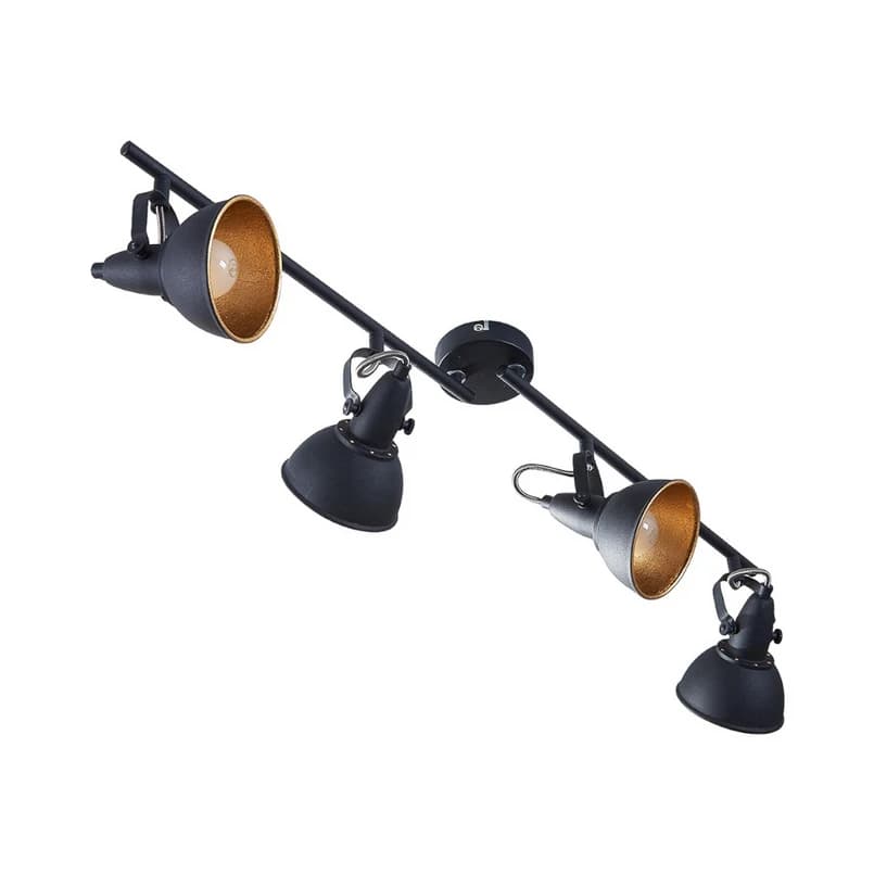 Lindby - Julin Kattovalaisin Black/Gold – Lindby