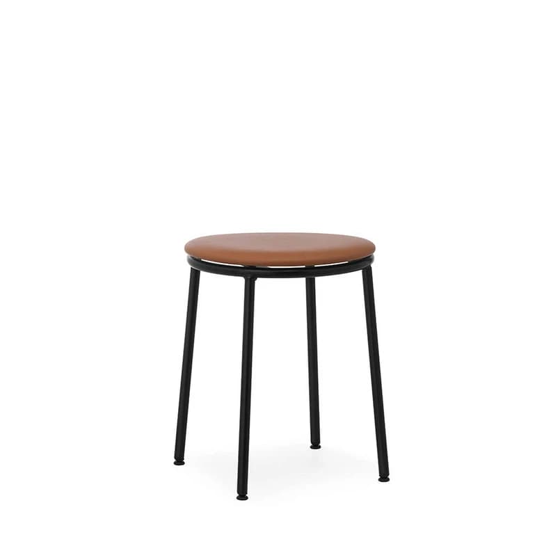 Normann Copenhagen - Circa-jakkara 45 cm, musta nahkaverhoilu – – Normann Copenhagen