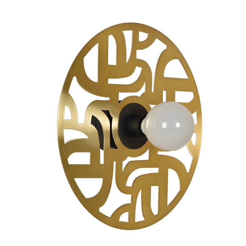 MARKET SET - Labyrinthe-seinälamppu, Ø 40 cm messinki – MARKET SET