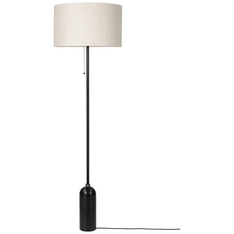 GUBI - Gravity Lattiavalaisin Musta Teräs/Canvas – GUBI