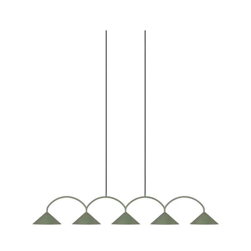 Globen Lighting - Curve 5 riippuvalaisin vihreä – Globen Lighting