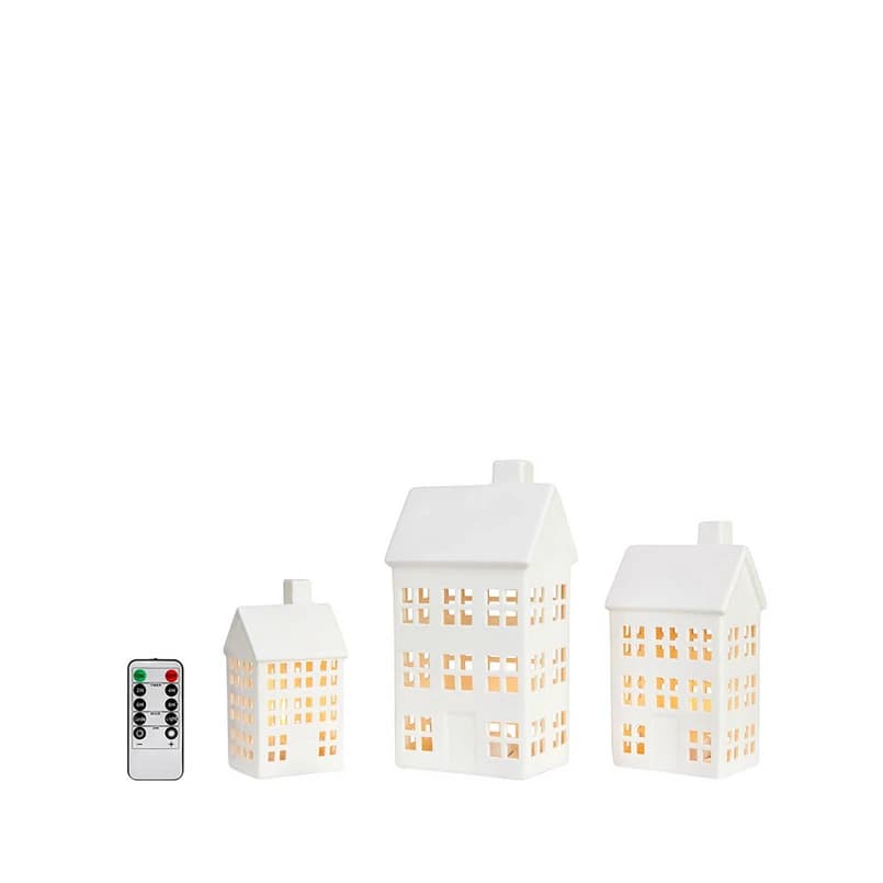 Markslöjd - Eton Decoration Pöytävalaisin 3 pcs. White – Markslöjd