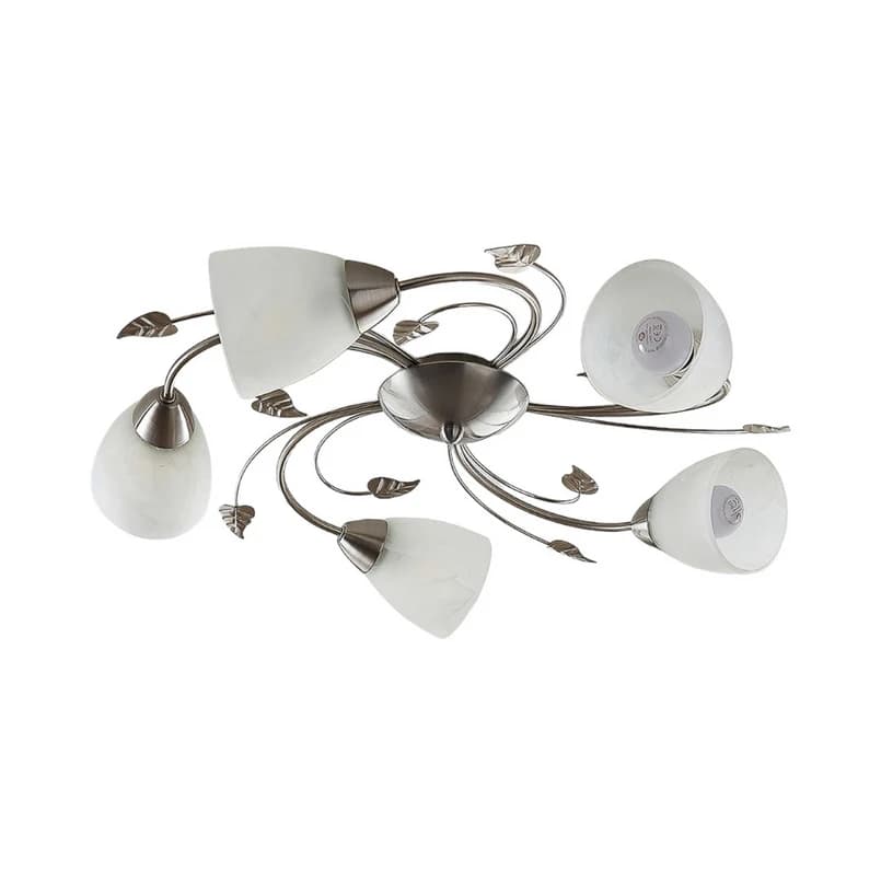 Lindby - Yannie 5 Kattovalaisin Nickel/Opal – Lindby