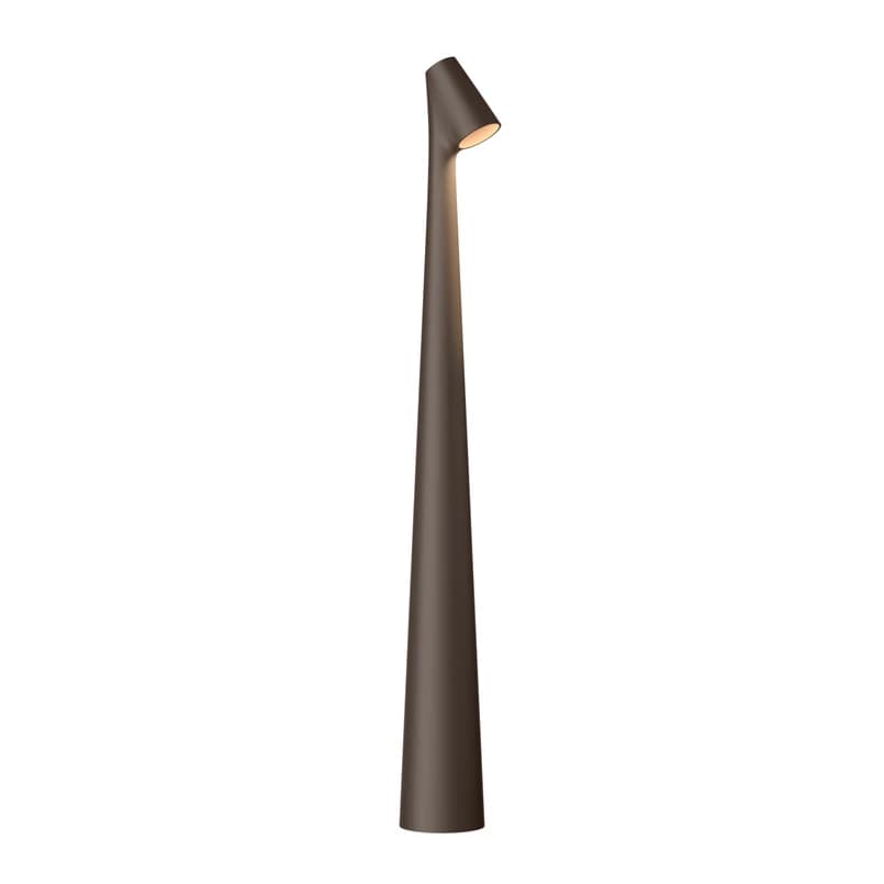 Vibia - Africa Portable, tummanruskea, korkeus 45 cm, LED, akku – Vibia