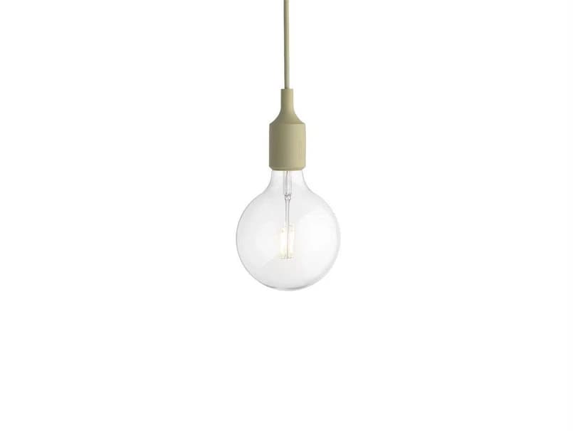 Muuto - E27 Riippuvalaisin Beige/Green – Muuto