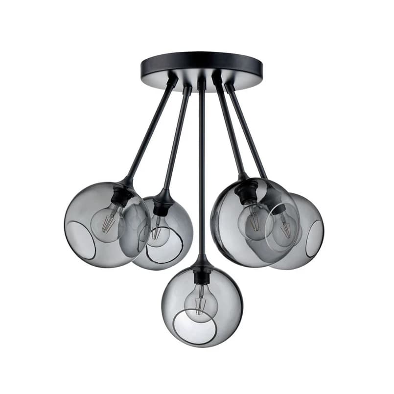 DESIGN BY US - Ballroom Molecule riippuvalaisin, musta/savunvärinen – – DESIGN BY US