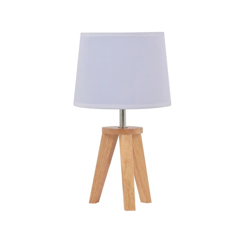 COREP - Jooga-pöytävalaisin, valkoinen/vaalea puu, korkeus 34 cm – SAS – COREP
